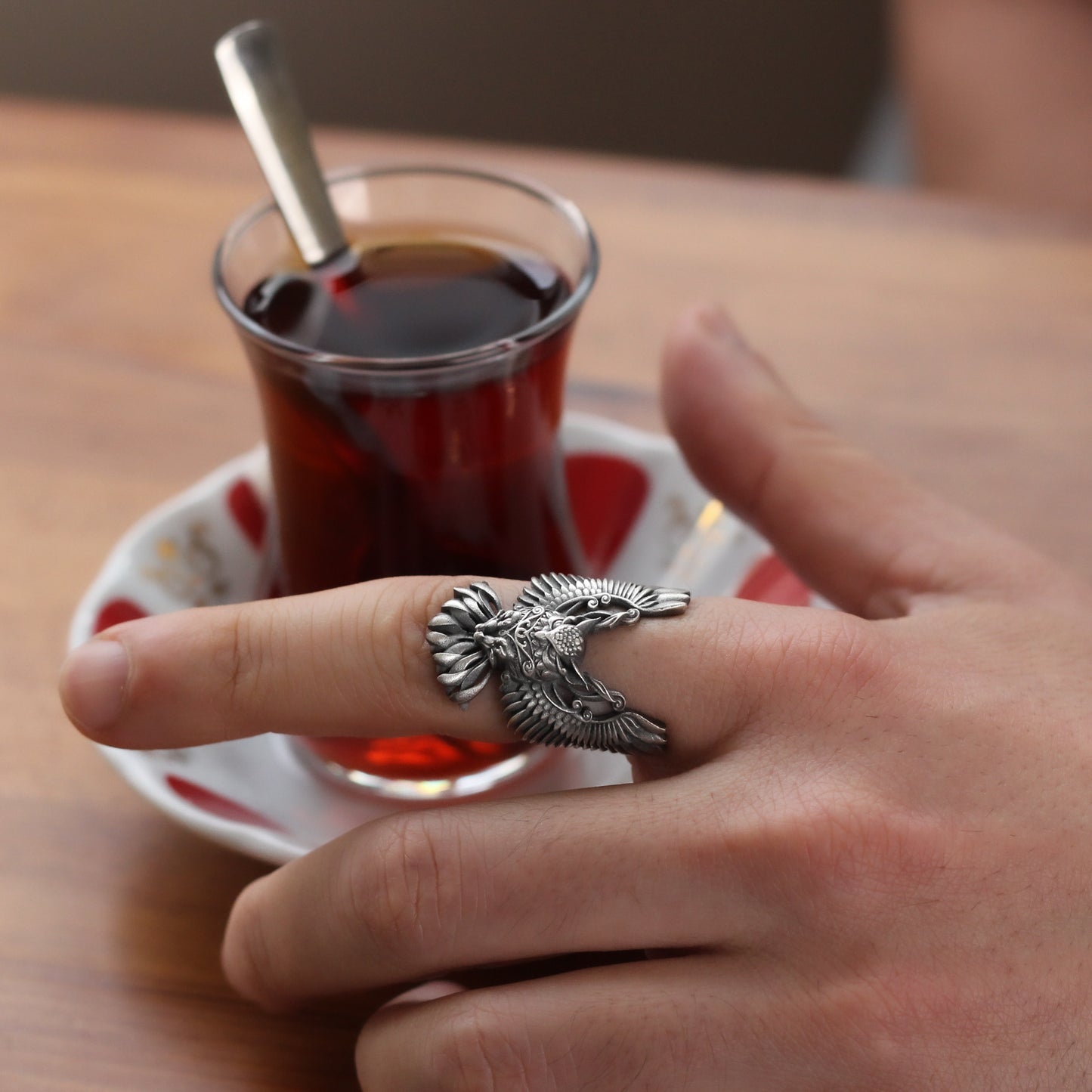 925K Sterling Silver Owl Ring for Men | Symbol of Wisdom and Mystery Jewelry