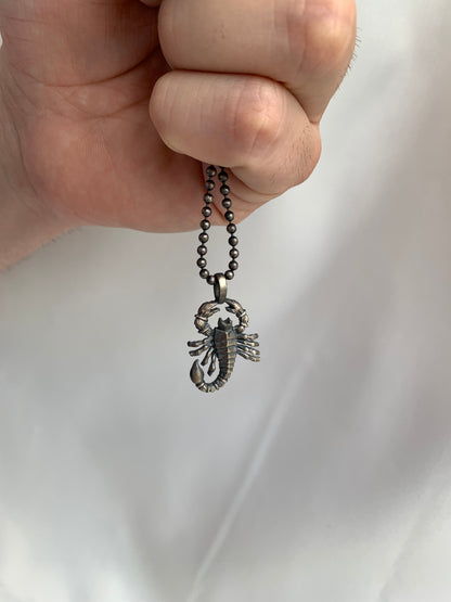 925K Sterling Silver Intricately Detailed Scorpion Necklace | Perfect Gift for Zodiac Scorpio Lovers