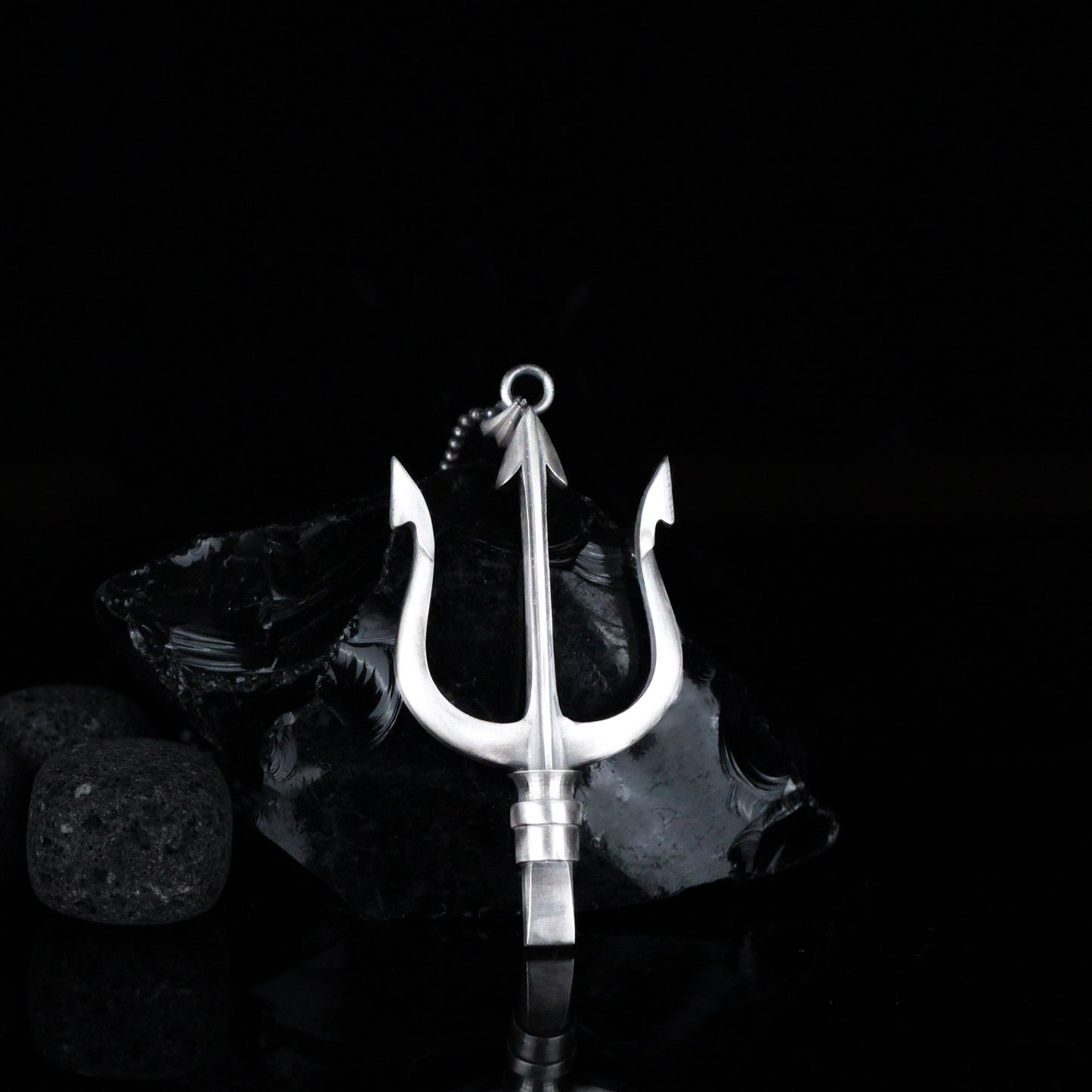 Trident of Poseidon Necklace | Greek Mythology Sea God Pendant