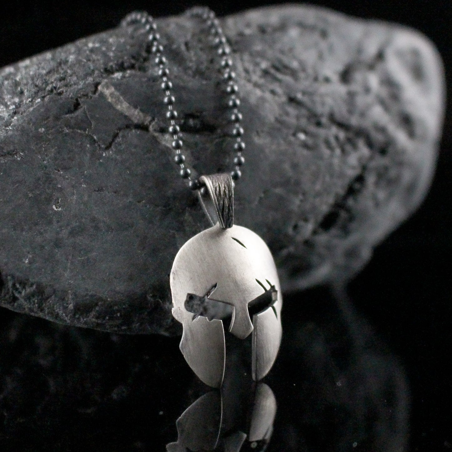 Ancient Spartan Helmet Necklace in 925K Sterling Silver | Ancient Warrior Inspired Jewelry