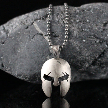 Ancient Spartan Helmet Necklace in 925K Sterling Silver | Ancient Warrior Inspired Jewelry