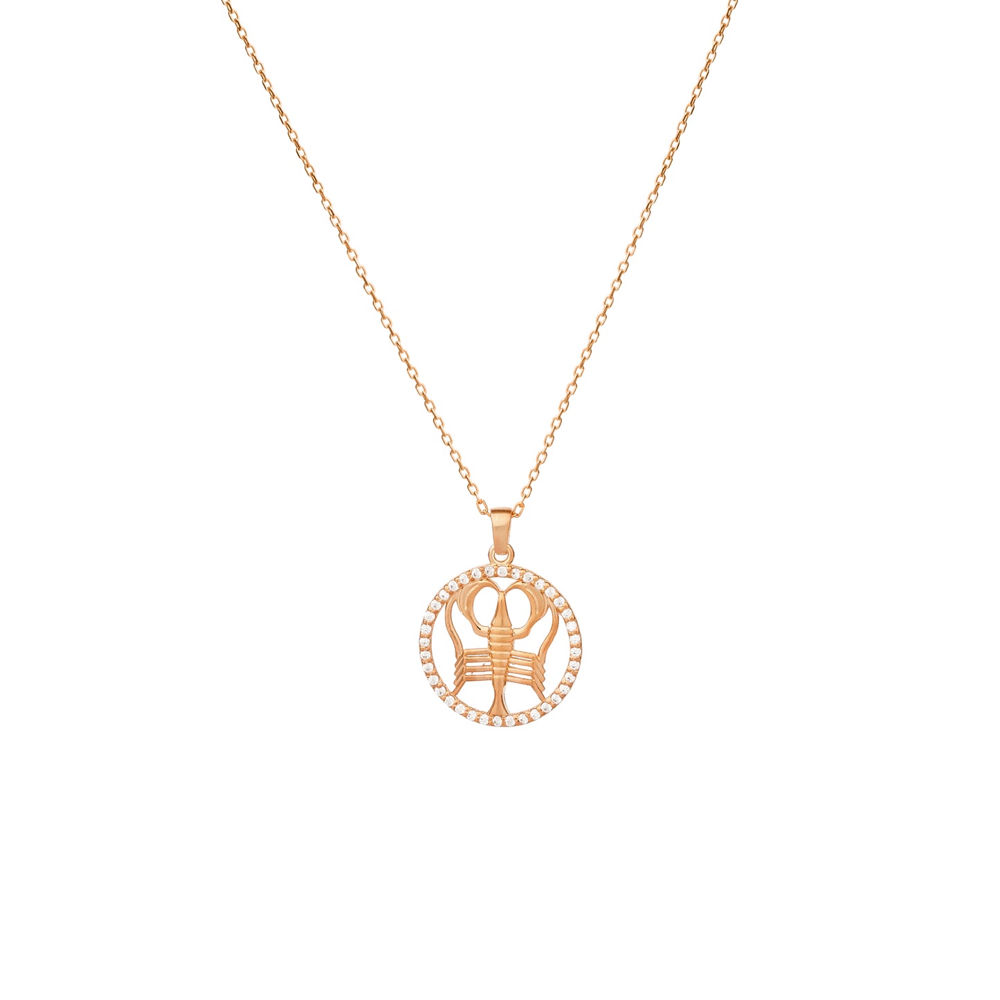 CANCER Zodiac Symbol Necklace | Horoscope Oval Pendant Necklace in Gold & Silver