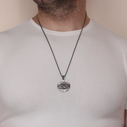 Iconic Guns N' Roses Silver Necklace | Perfect for Fans and Rock Enthusiasts Jewelry