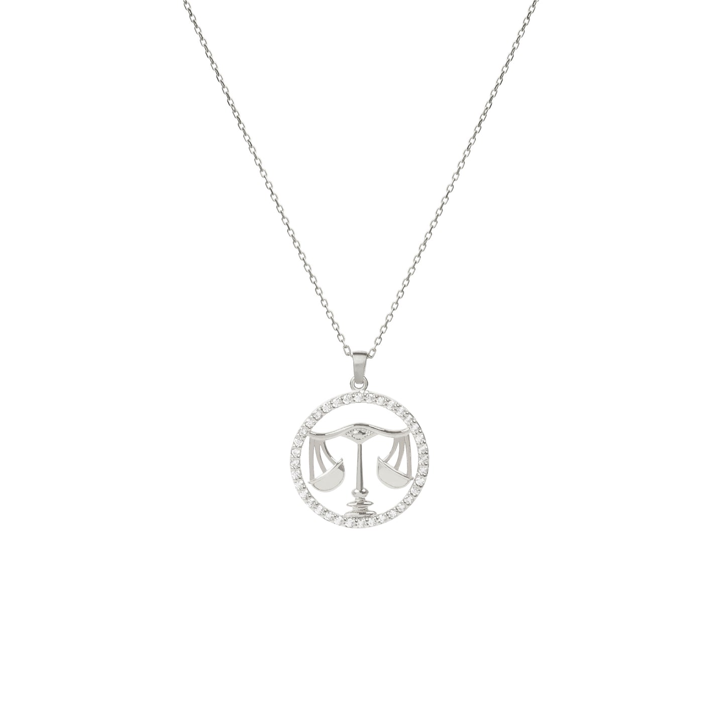 LIBRA Zodiac Necklace | Libra Horoscope Charm Necklace in Gold & Silver