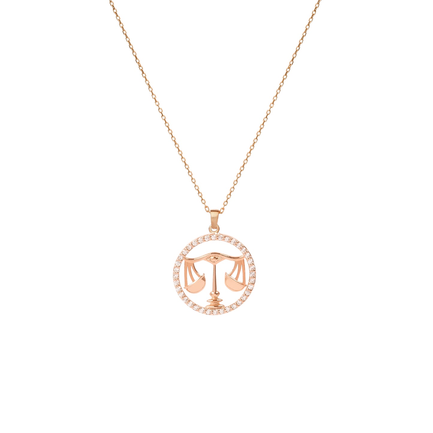 LIBRA Zodiac Necklace | Libra Horoscope Charm Necklace in Gold & Silver