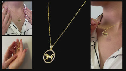 TAURUS Radiant Zodiac Necklace | Horoscope Symbol Necklace in Gold & Silver