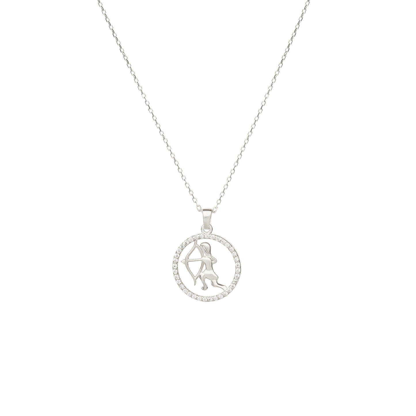 SAGITTARIUS Zodiac Necklace | Astrology Charm Necklace in Gold & Silver