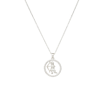 SAGITTARIUS Zodiac Necklace | Astrology Charm Necklace in Gold & Silver