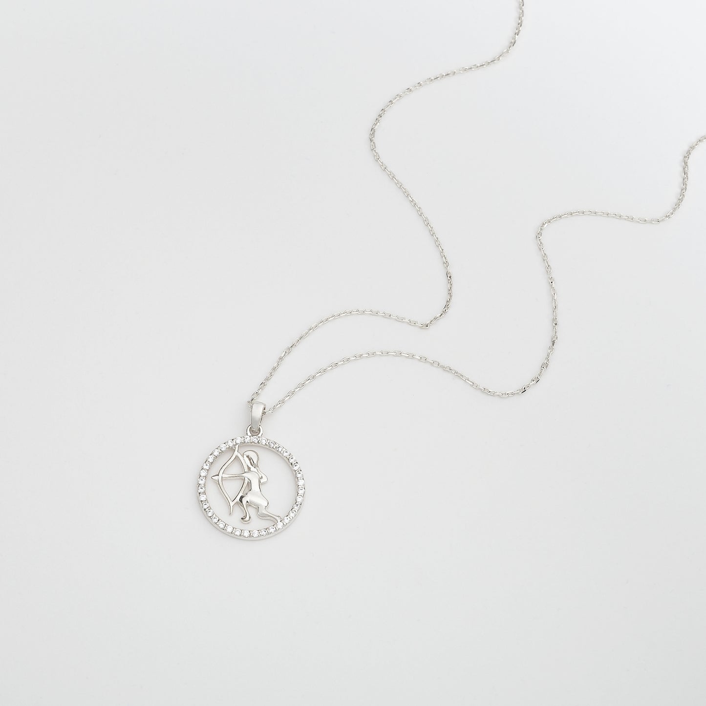 SAGITTARIUS Zodiac Necklace | Astrology Charm Necklace in Gold & Silver