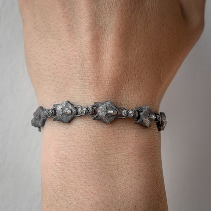 Sterling Silver Bold Wolf Head Bracelet for Men | Handmade Statement Bracelet for Men