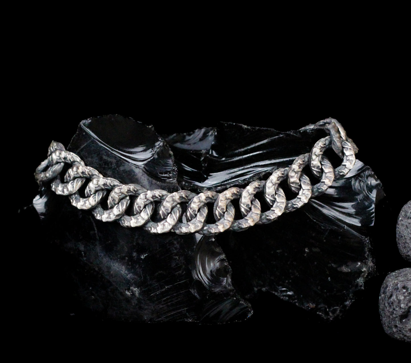 Sterling Silver Men's Chain Bracelet | Bold and Timeless Design Jewelry