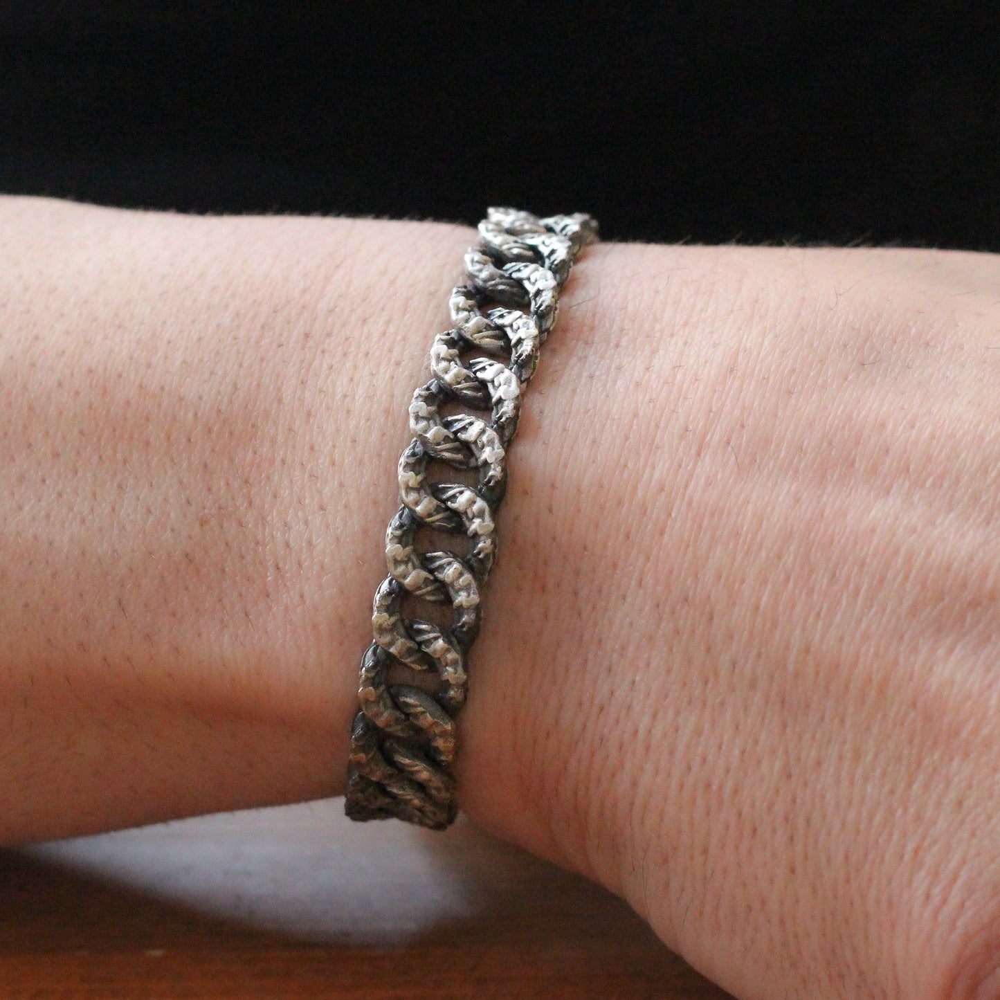 Sterling Silver Men's Chain Bracelet | Bold and Timeless Design Jewelry