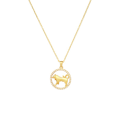 TAURUS Radiant Zodiac Necklace | Horoscope Symbol Necklace in Gold & Silver