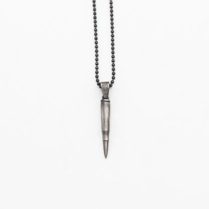 Unique Bullet Necklace in 925K Sterling Silver | Handcrafted Soldier Jewelry Gift for Men