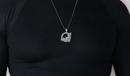 Viking Raven Pendant Necklace in 925 Sterling Silver | Norse Mythology Charm Necklace