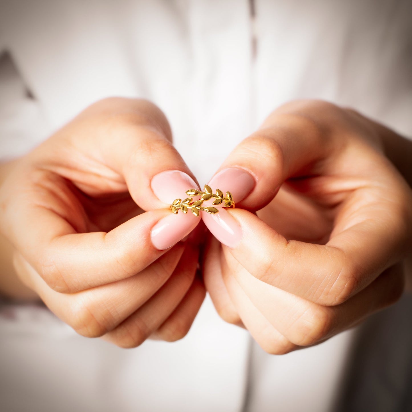 ANNABELLA 14K Gold Leaf Branch Ring