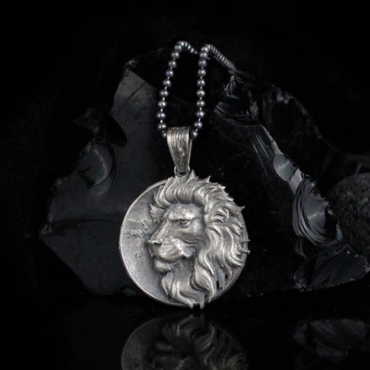 Silver Lion Necklace