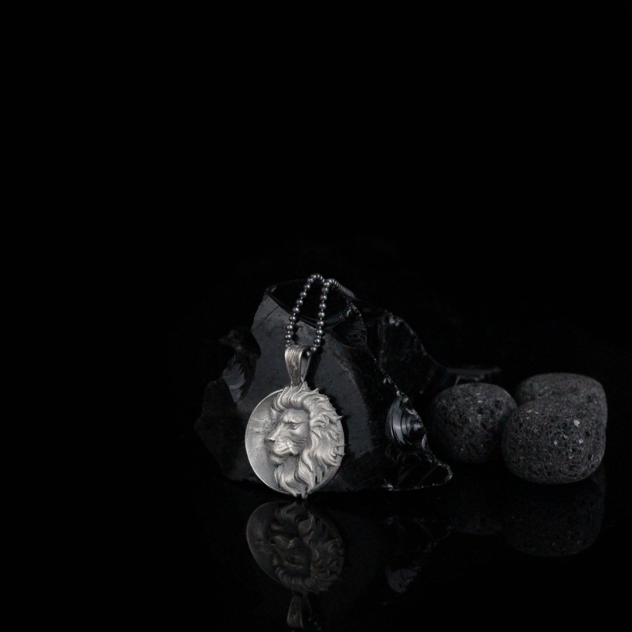 Silver Lion Necklace