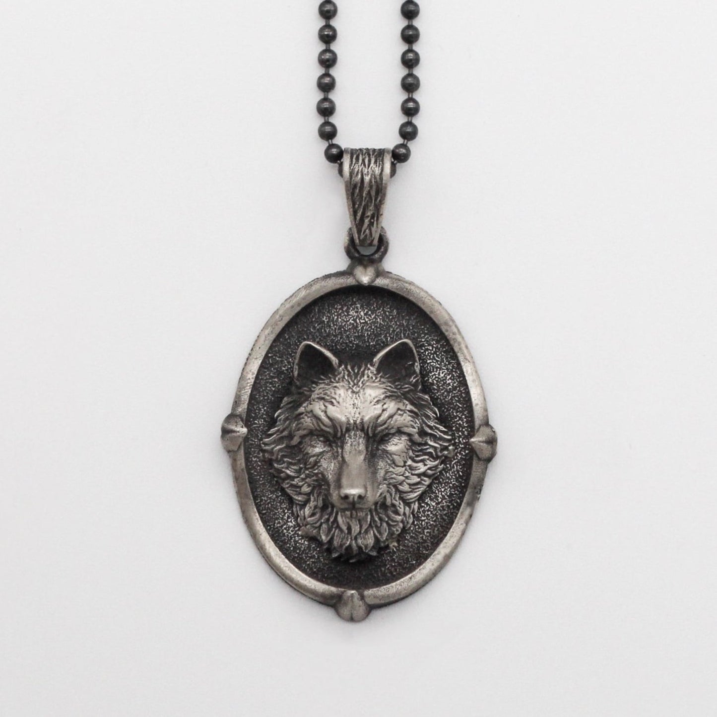 Sterling Silver Wolf Necklace