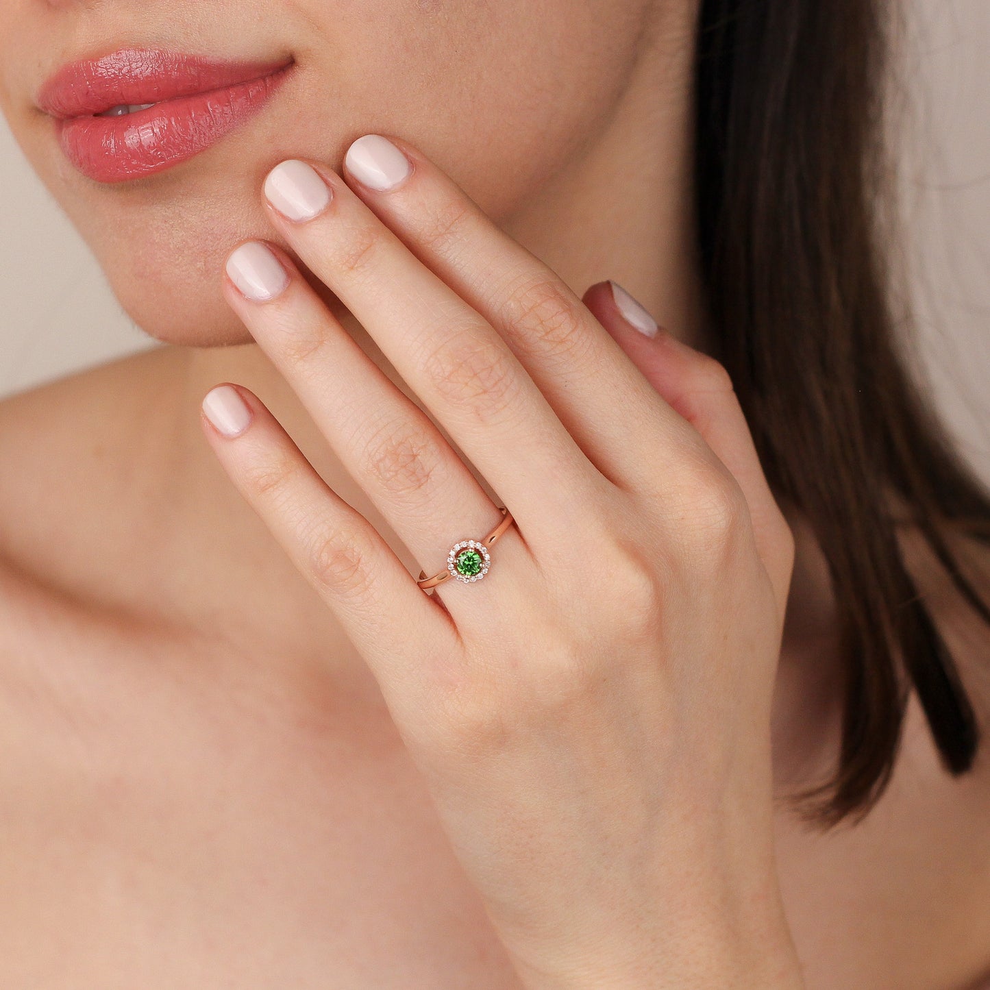 DAPHNE 14K Gold Emerald Ring