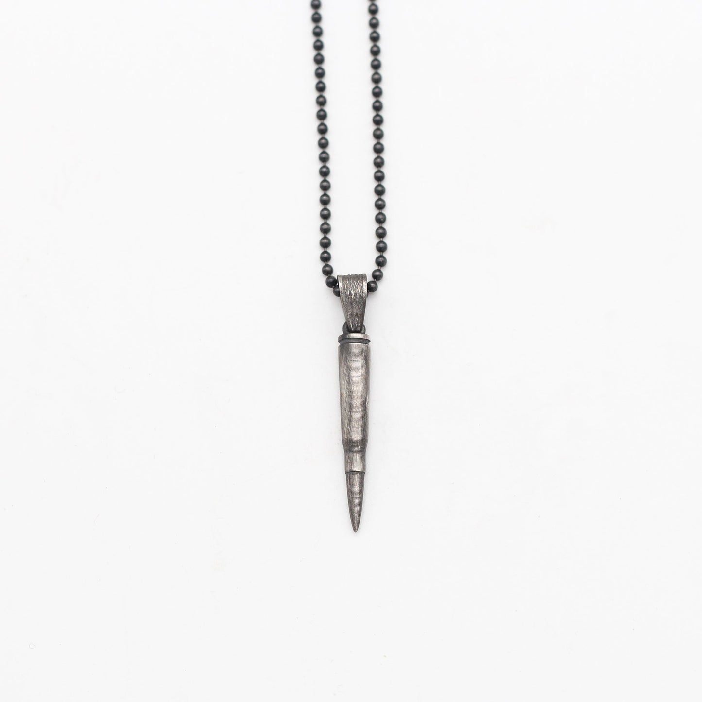 Silver Bullet Pendant, Sterling Silver Bullet Necklace For Men