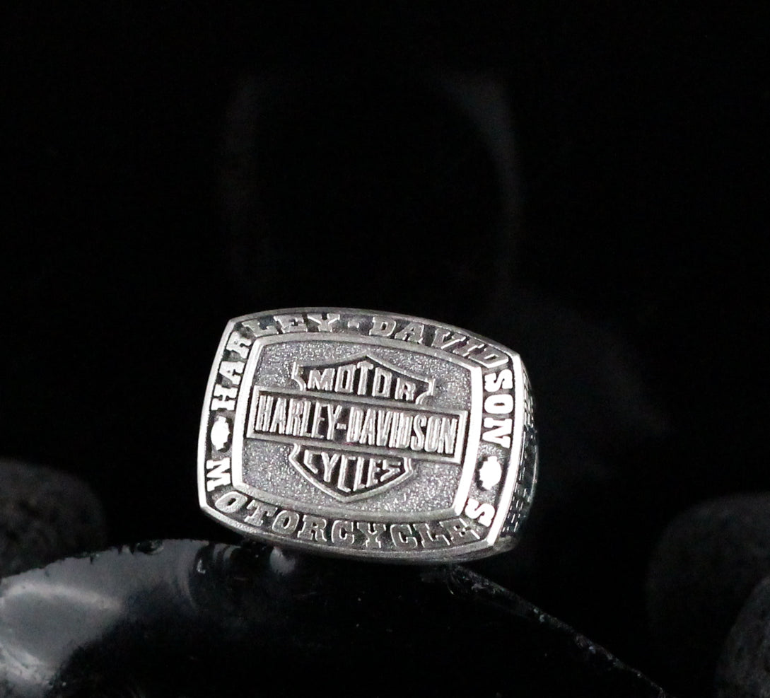 Harley Davidson Handmade Sterling Silver Men Ring