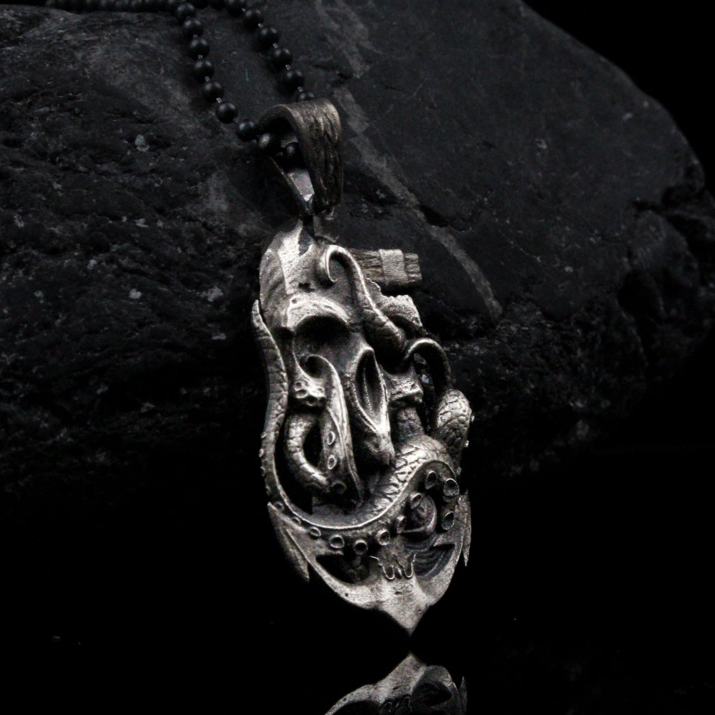 Sterling Octopus & Skull & Anchor Necklace