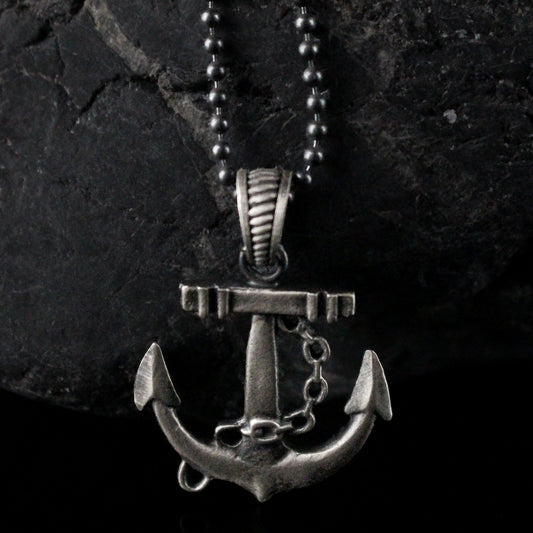 Sterling Anchor Necklace