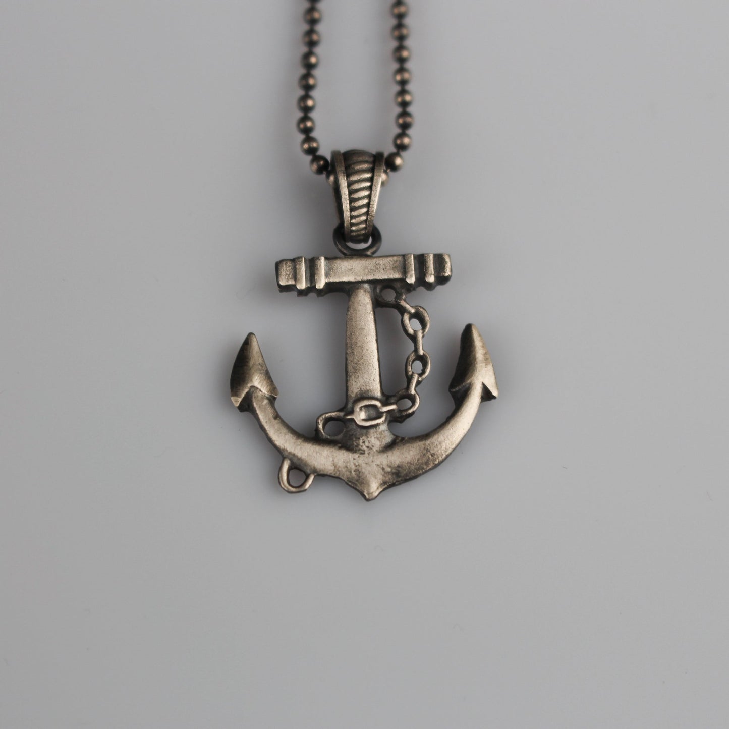 Sterling Anchor Necklace