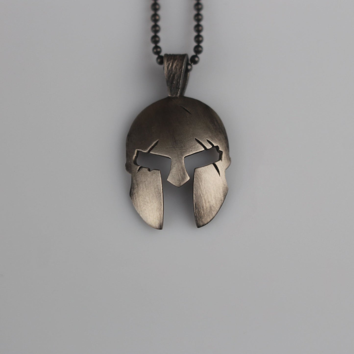 Sterling Helmet Necklace