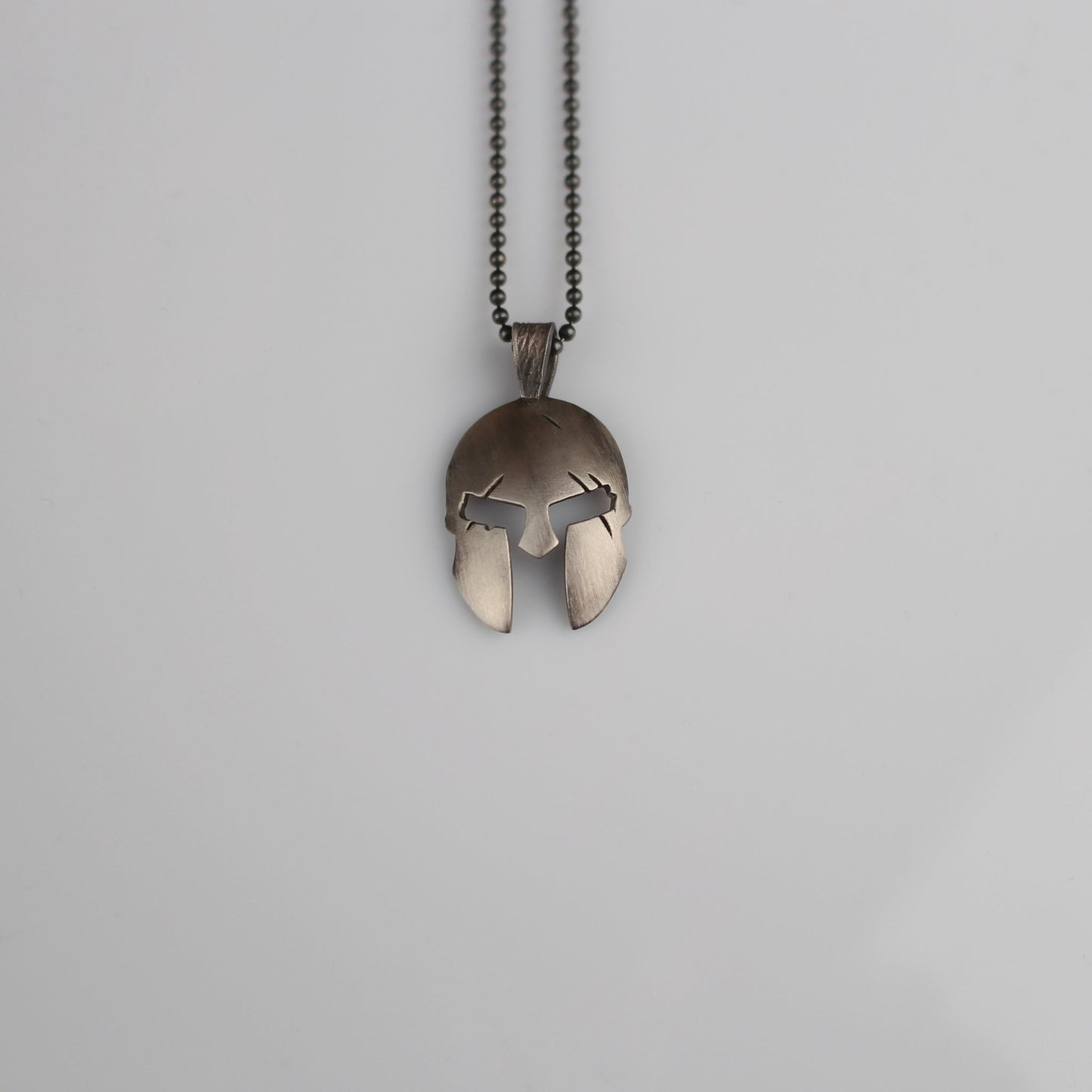 Sterling Helmet Necklace