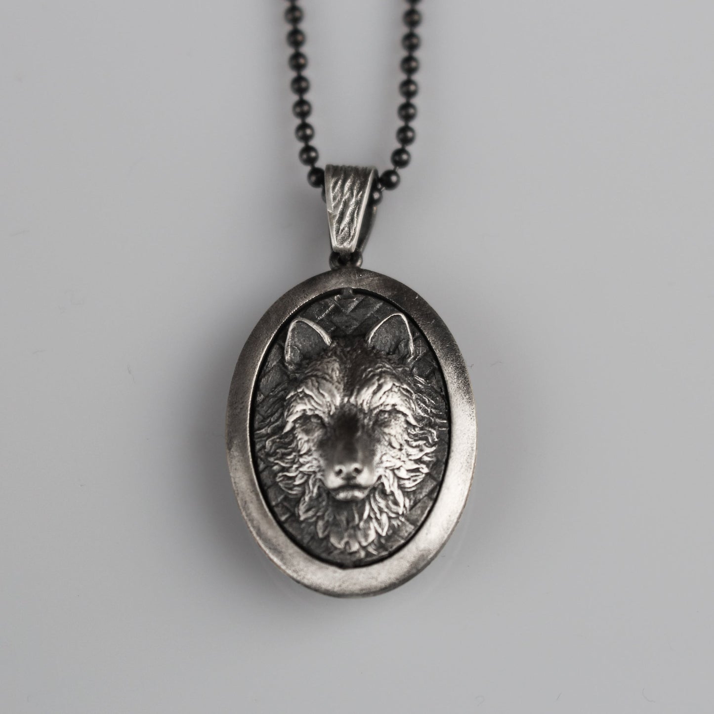 Sterling Silver Wolf Necklace