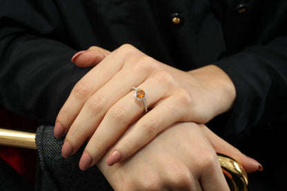 KAIA 14K Gold Citrine Promise Ring