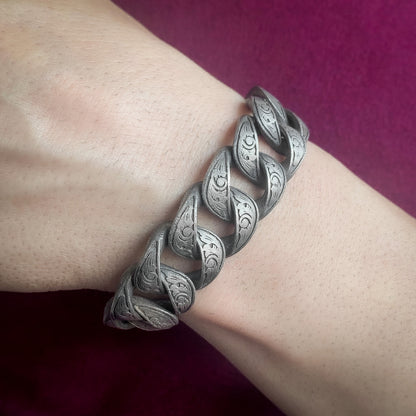 Sterling Silver Chain Bracelet, Mens Chain Bracelet